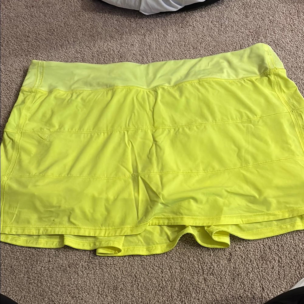 Lululemon Neon Yellow Skirt